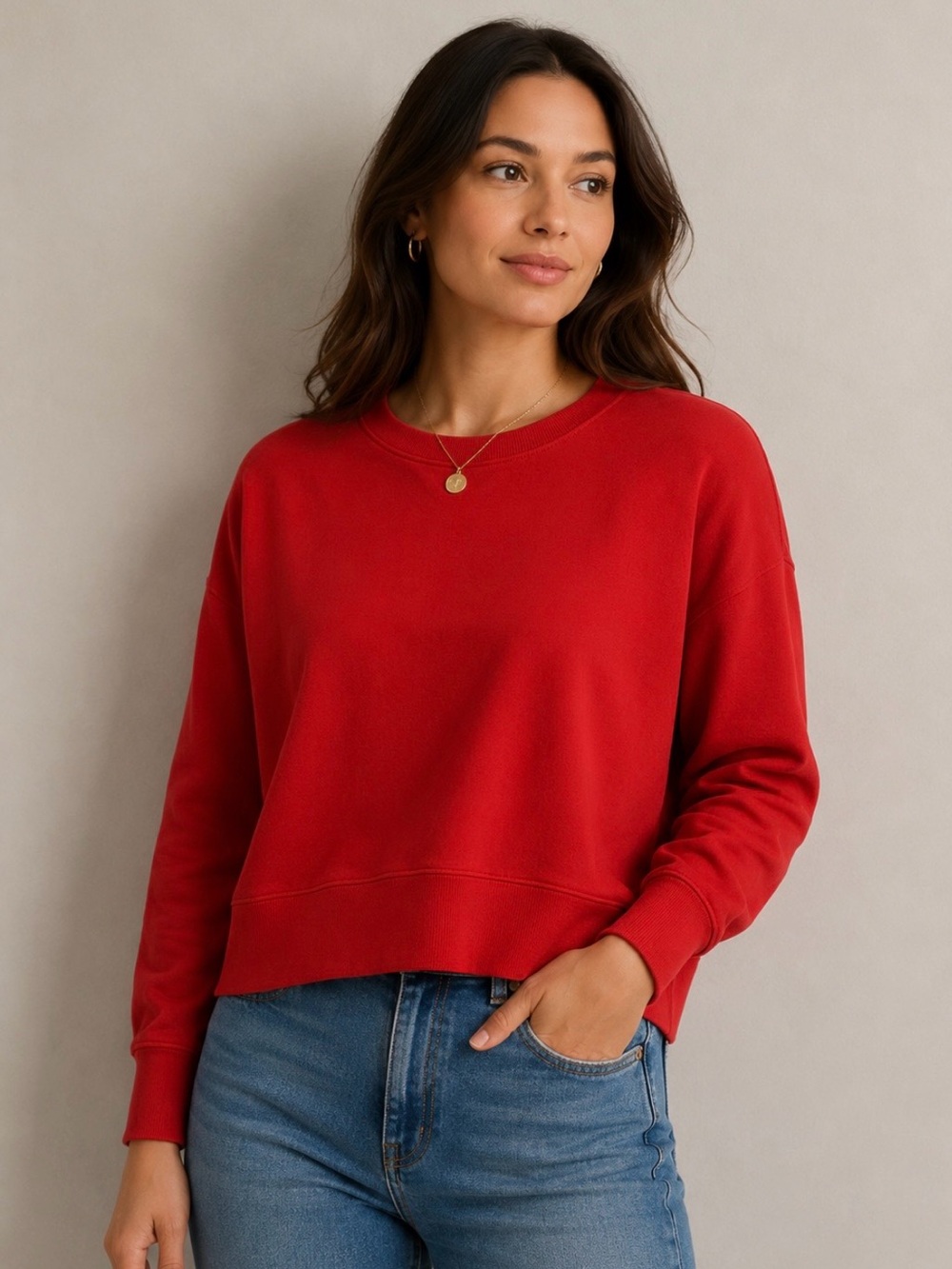Agolde Premium Red Crewneck Top
Size S 100% cotton